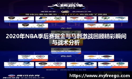 2020年NBA季后赛掘金与马刺激战回顾精彩瞬间与战术分析